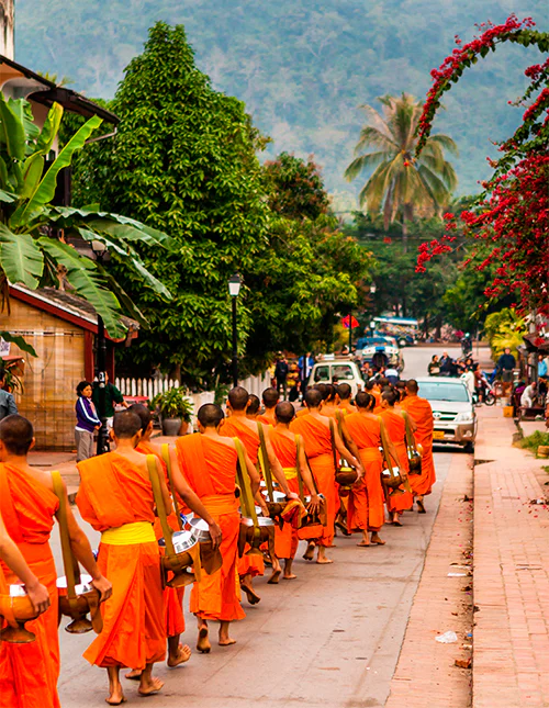 Munke i Luang Prabang