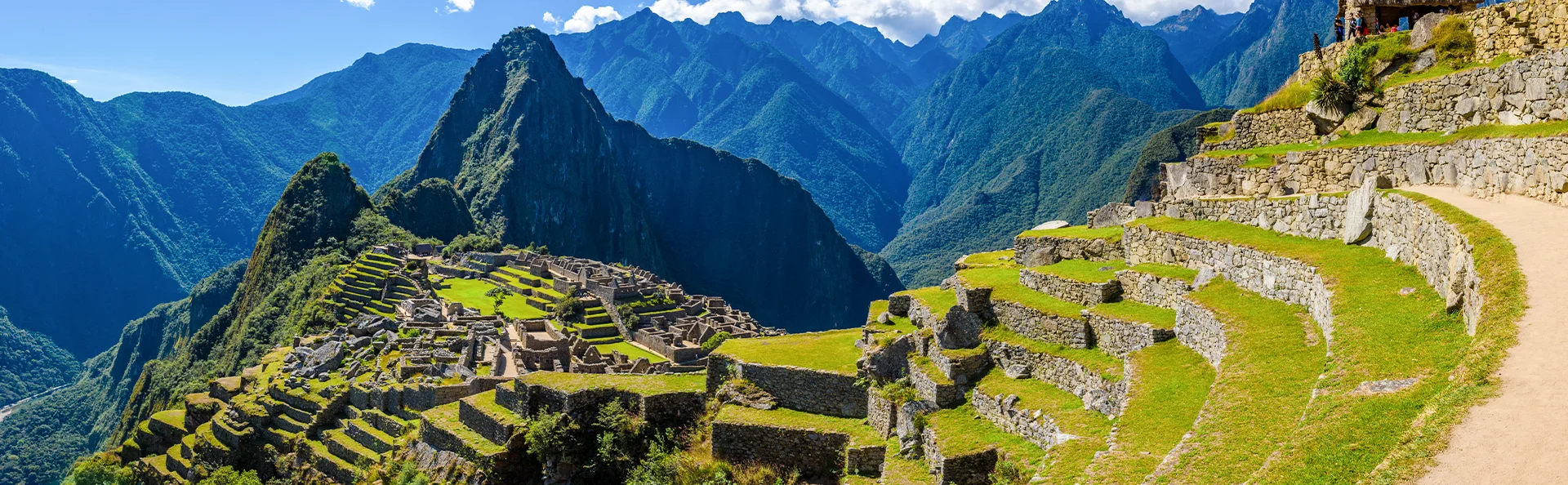 Udsigt over Machu Picchu i Peru