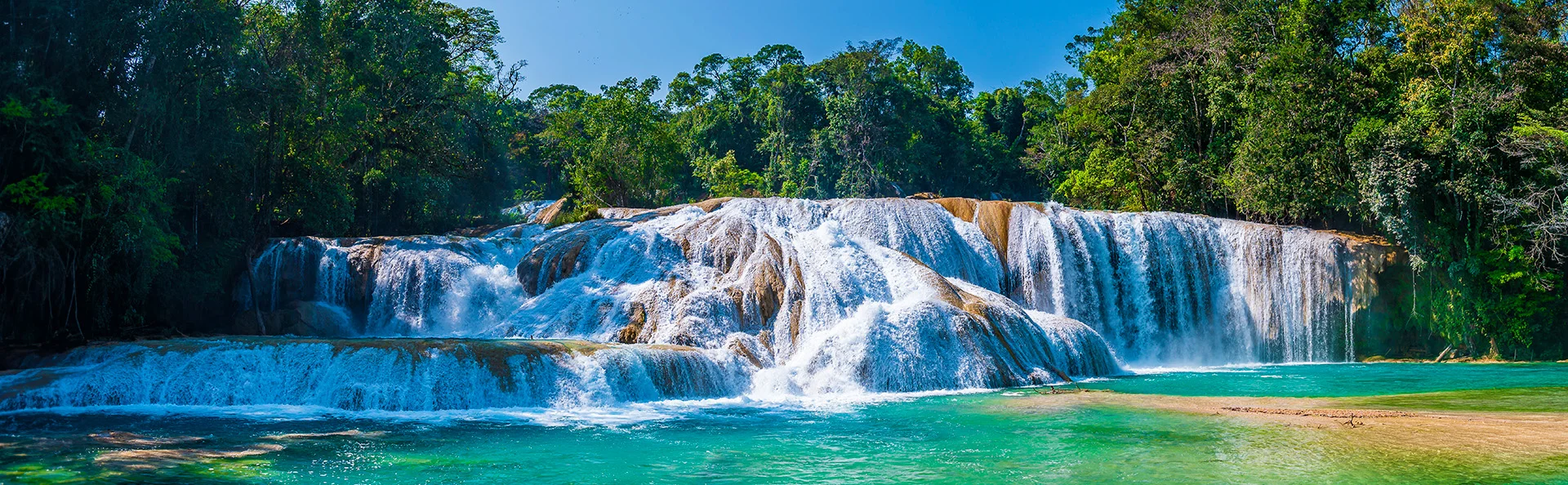 Agua Azul-vandfaldene i Chiapas, Mexico