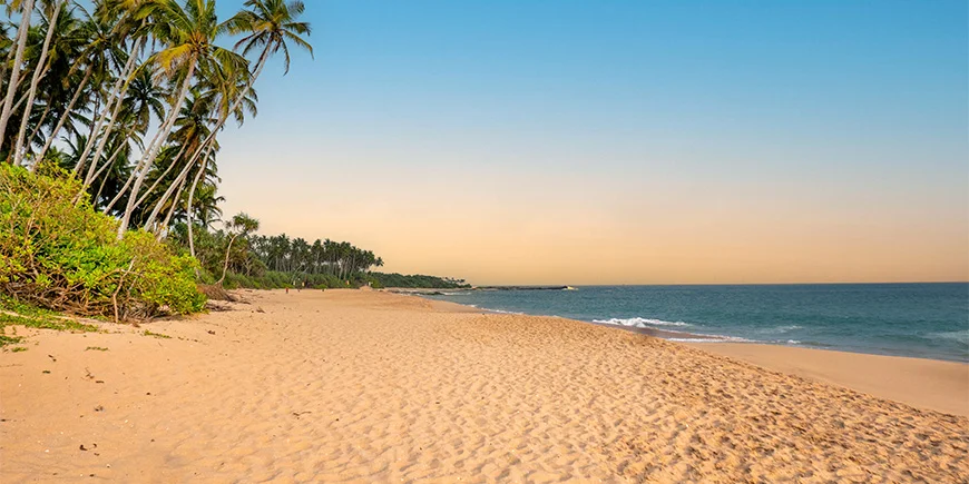 Smukt lys på Negombo Beach