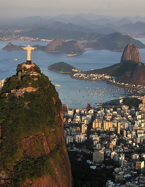 Kristus-statuen i Rio de Janeiro, Brasilien, med udsigt over byen